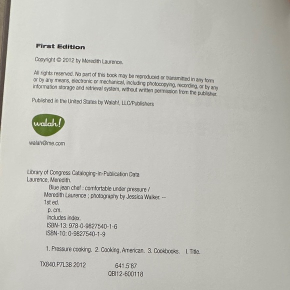 Comfortable Under Pressure Cookbook by Blue Jean Chef Meredith Laurence - Picture 3 of 9